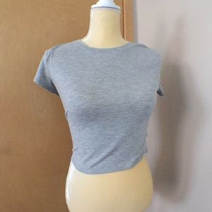 Grey crop top